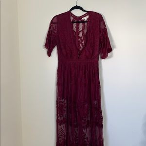 Honey punch sheer dress